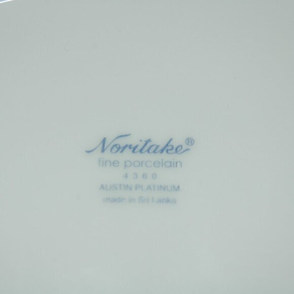 Noritake Platinum 4360 Contemporary Fine Porcelain China Oval Serving Bowl - Picture 4 of 6